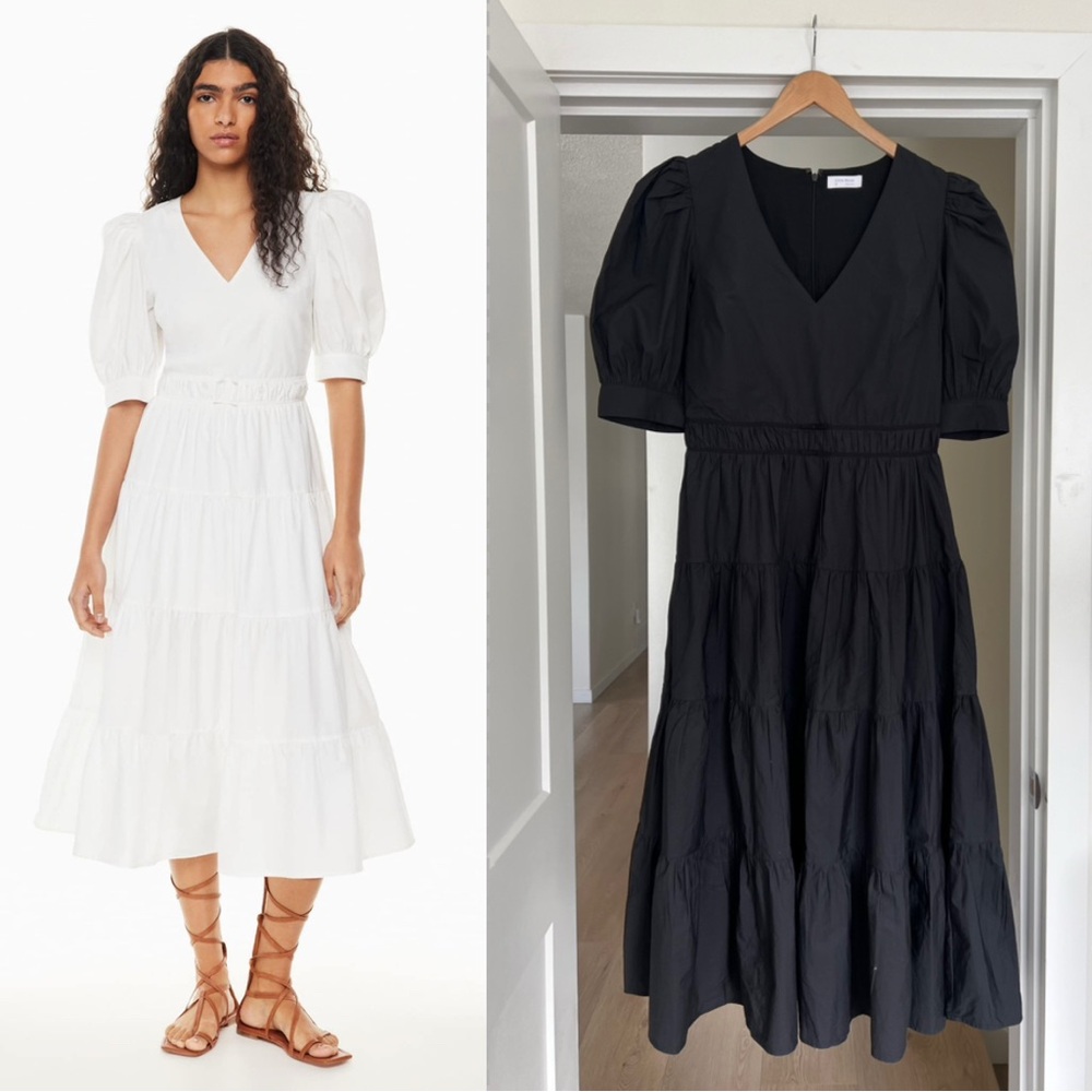 Little Moon Dario Poplin Puff Sleeve Dress, fits between Sz 10-12